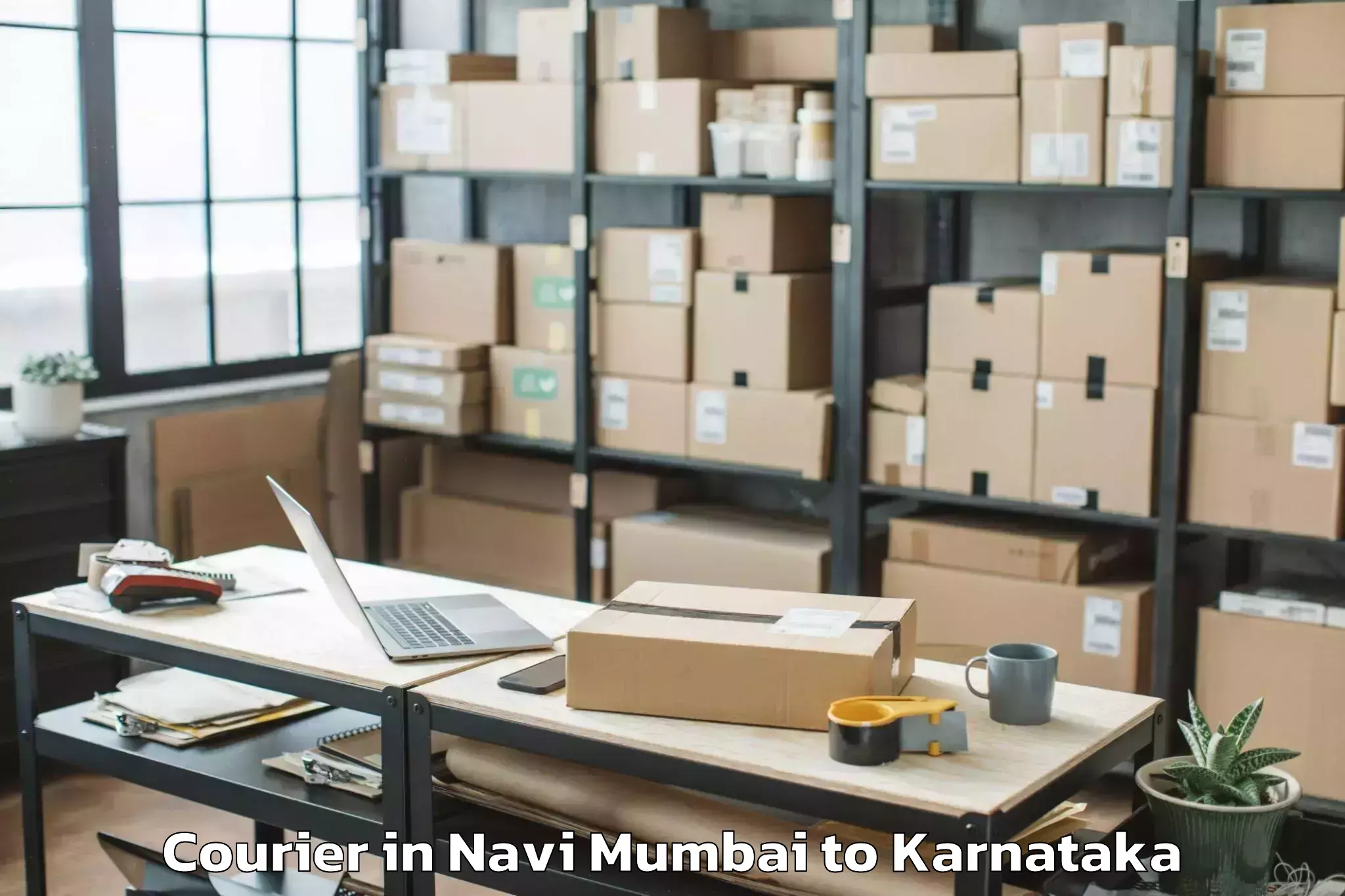 Book Navi Mumbai to Harpanahalli Courier